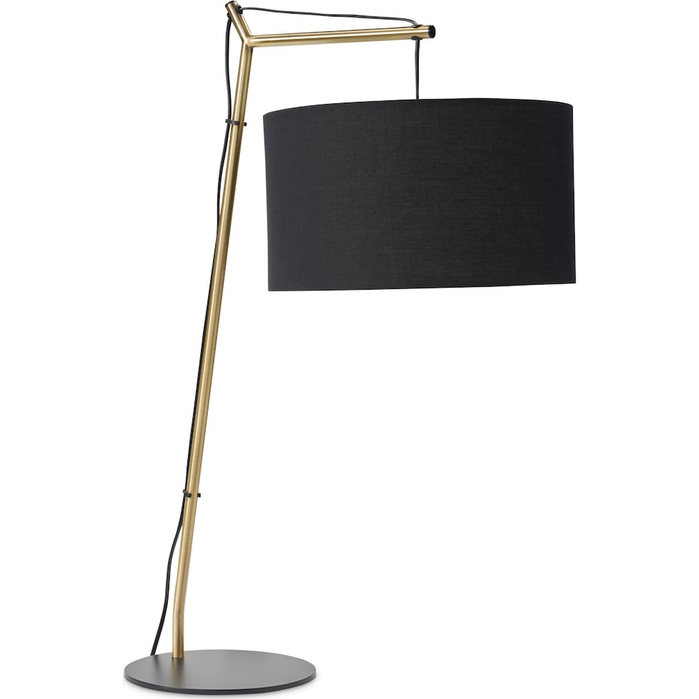 harris black table lamp   