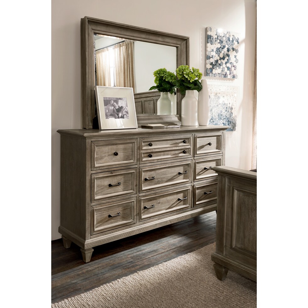 harrison gray dresser & mirror   