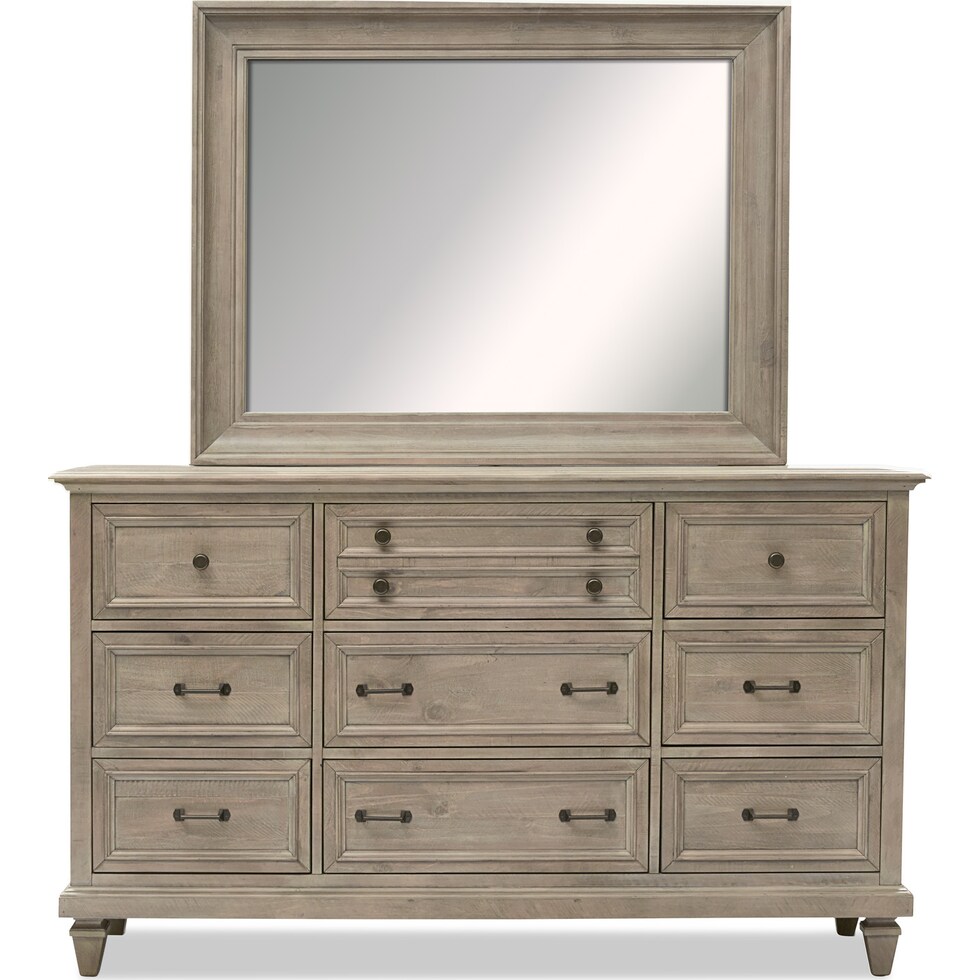 harrison gray dresser & mirror   