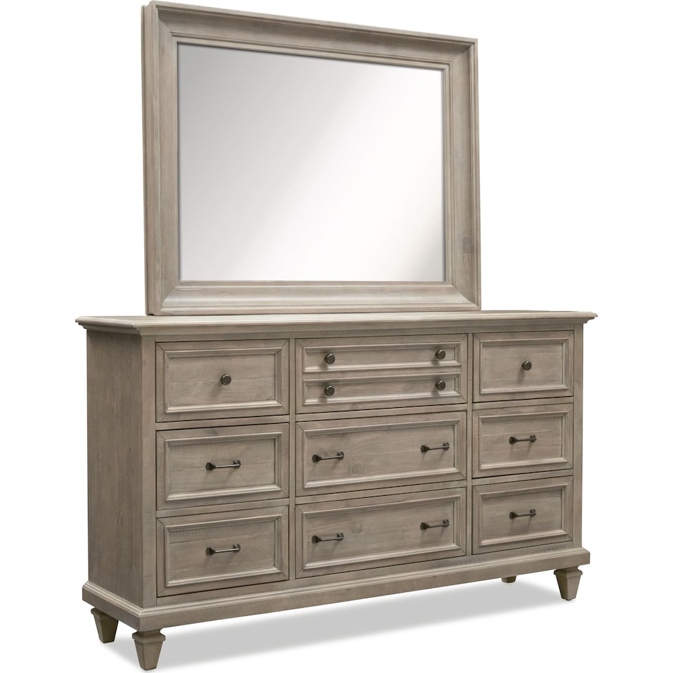 harrison gray dresser & mirror   