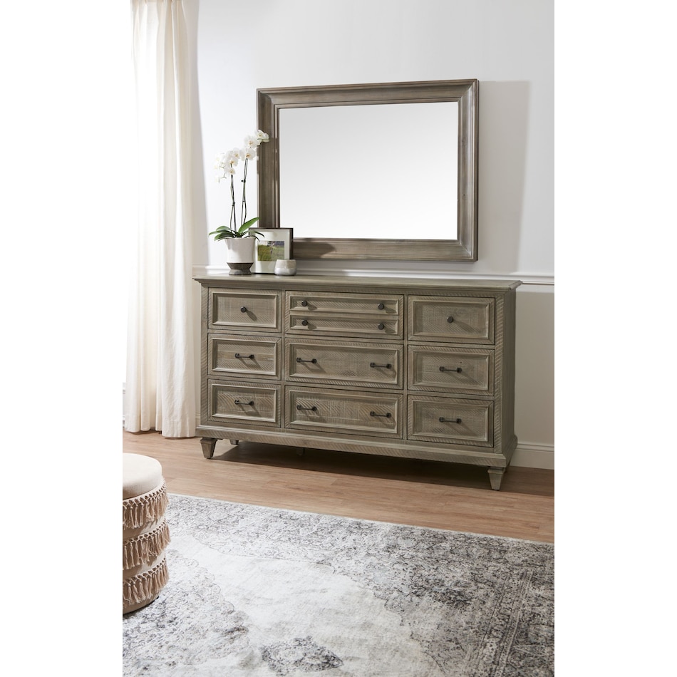 harrison gray dresser & mirror   