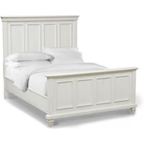 harrison white king bed   