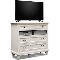 harrison white tv stand   