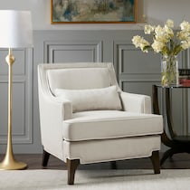 harry white accent chair   