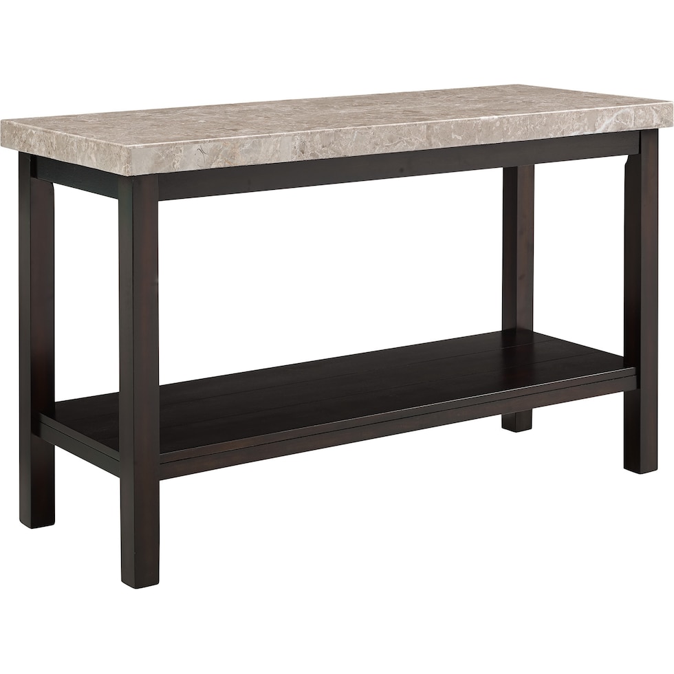 hart dark brown console table   