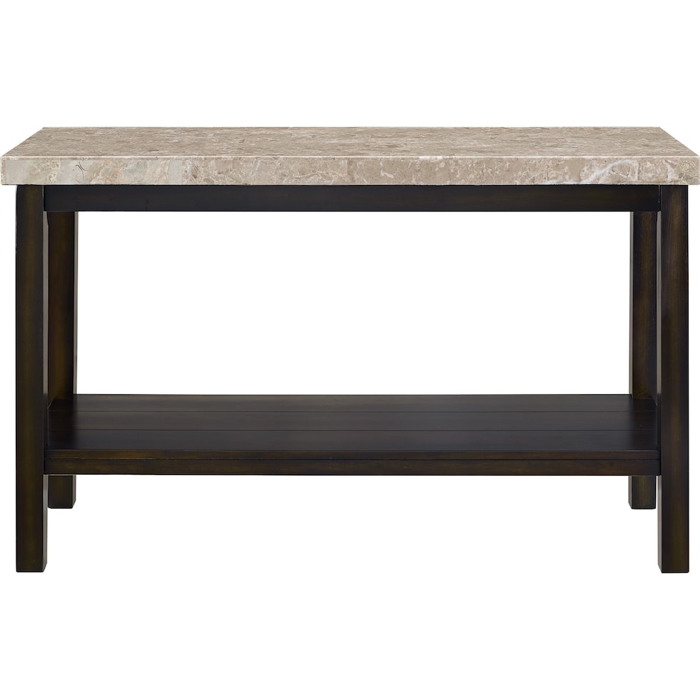 hart dark brown console table   