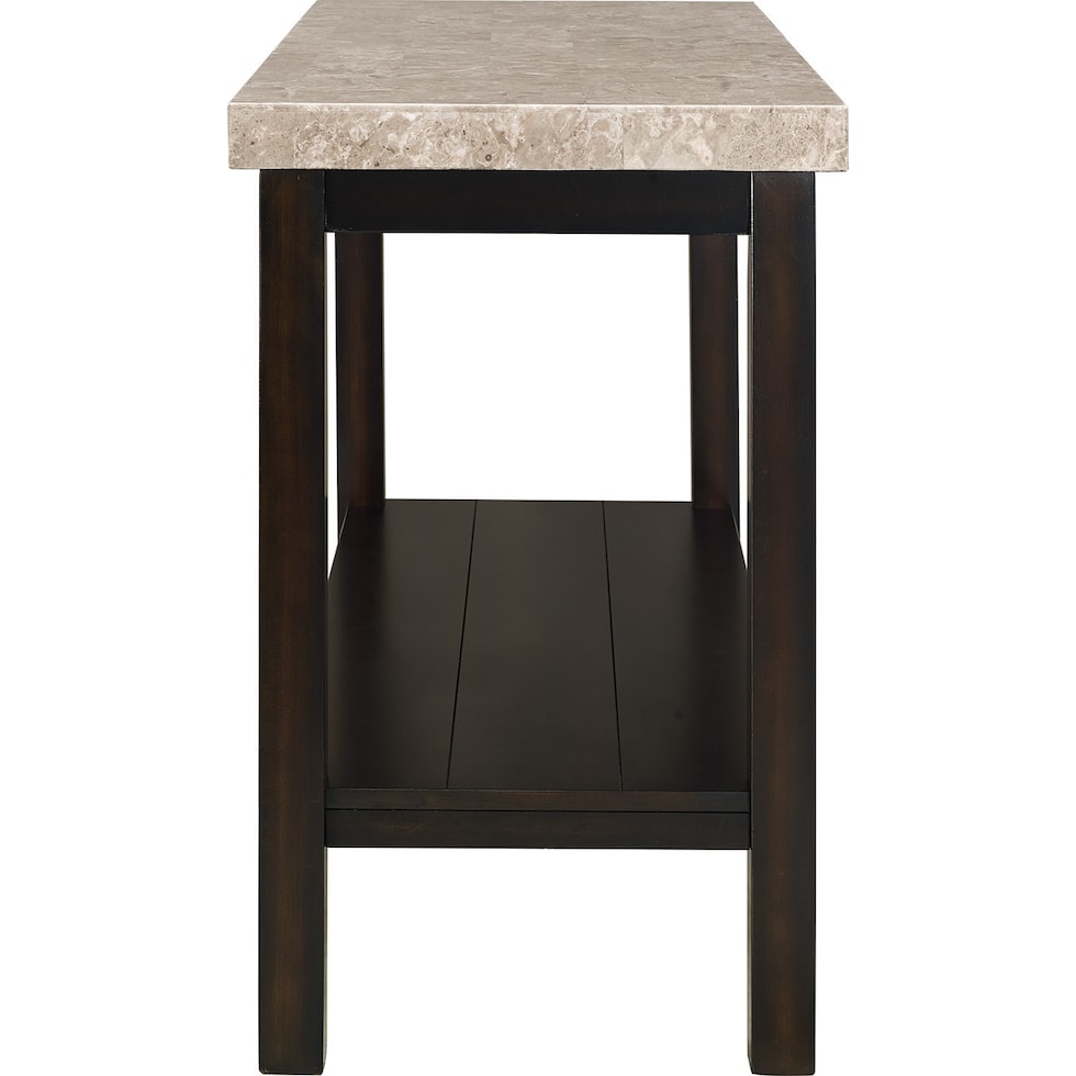 hart dark brown console table   