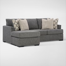 hartford gray sofa chaise   
