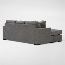 hartford gray sofa chaise   
