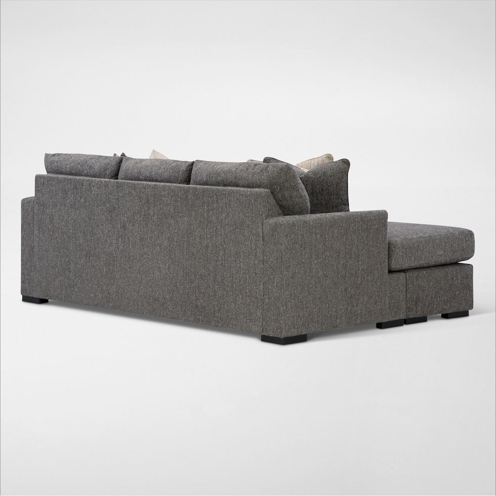 hartford gray sofa chaise   