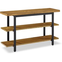 hartford light brown tv console   