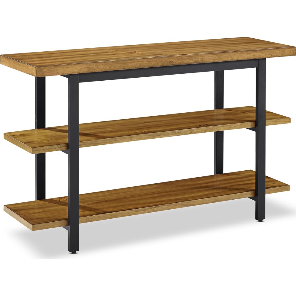 hartford light brown tv console   