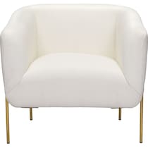 hartford white accent chair   