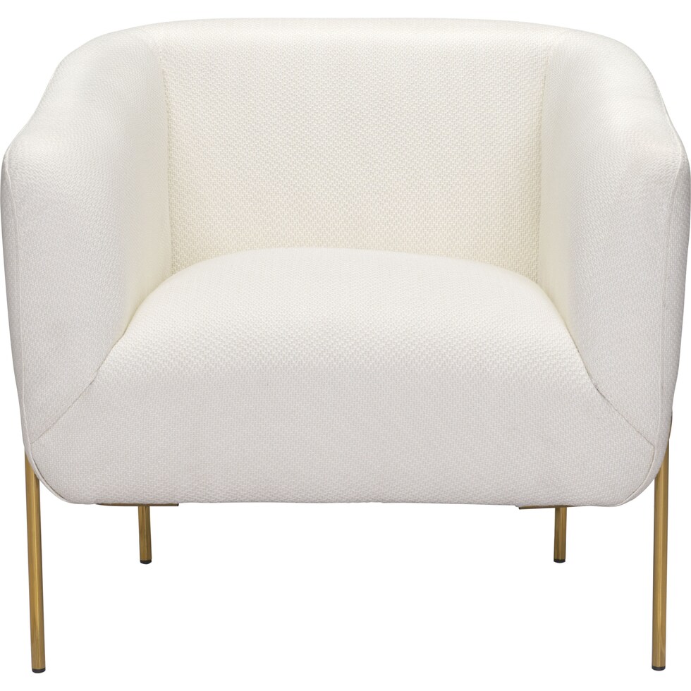 hartford white accent chair   