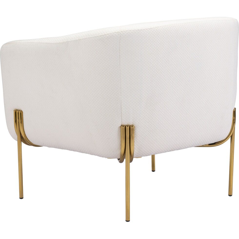 hartford white accent chair   