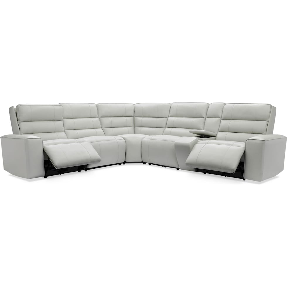 hartley gray sectional   