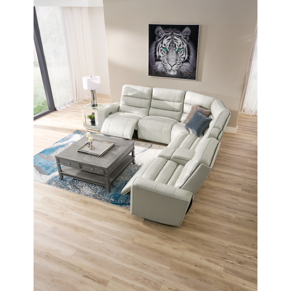 hartley gray sectional   