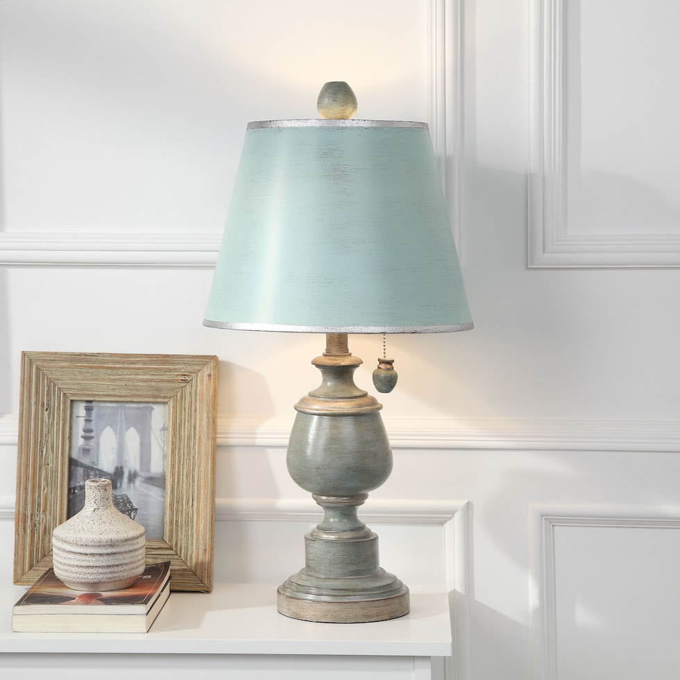 haruko blue table lamp   