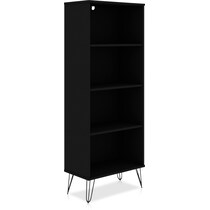 harvard black bookcase   
