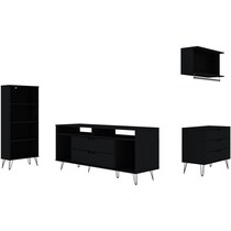 harvard black tv stand   