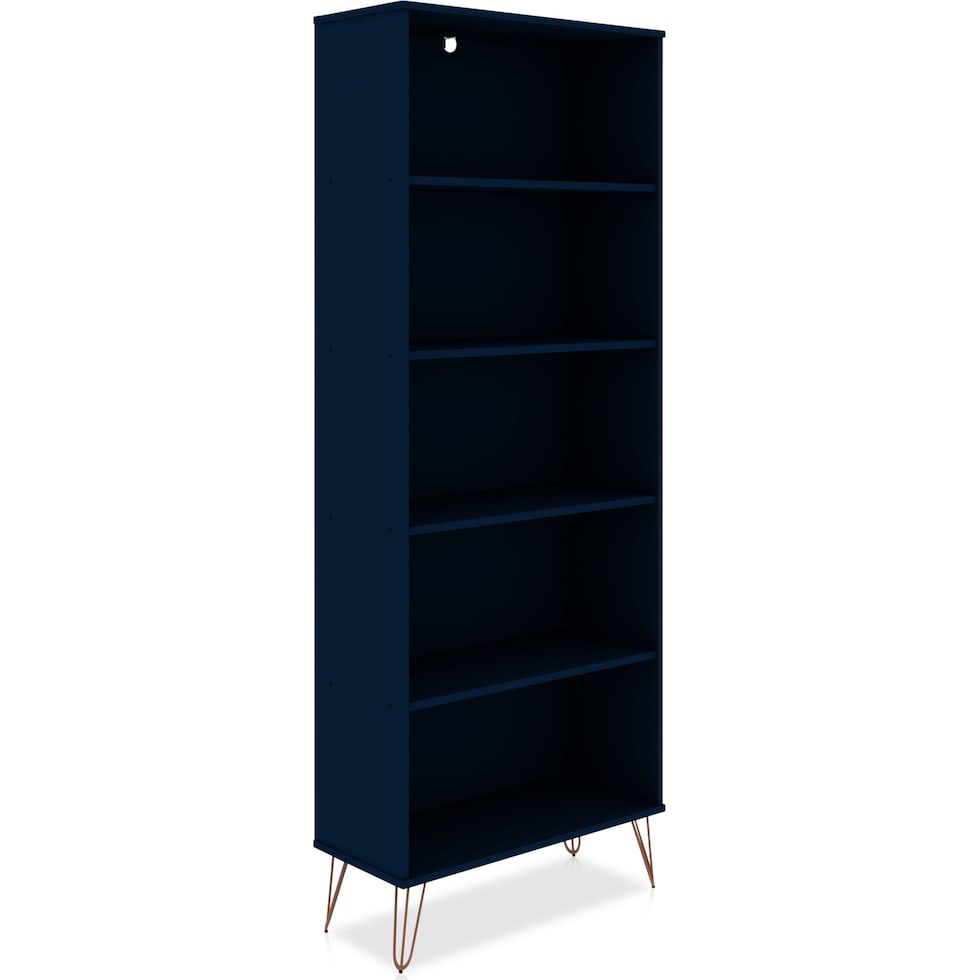 harvard blue bookcase   