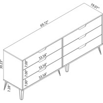 harvard blue dresser   