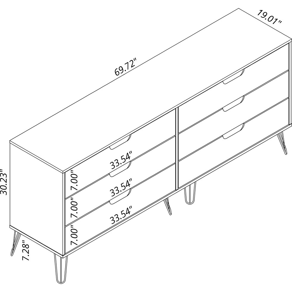 harvard blue dresser   