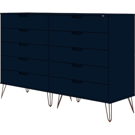 Harvard 10 Drawer Dresser - Blue