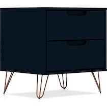 harvard blue nightstand   