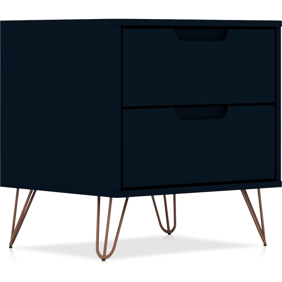 harvard blue nightstand   