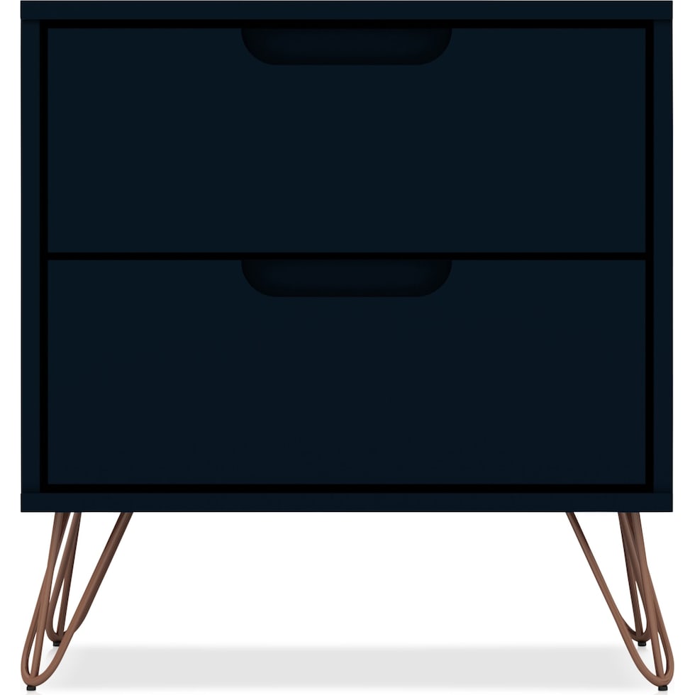 harvard blue nightstand   