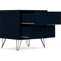 harvard blue nightstand   