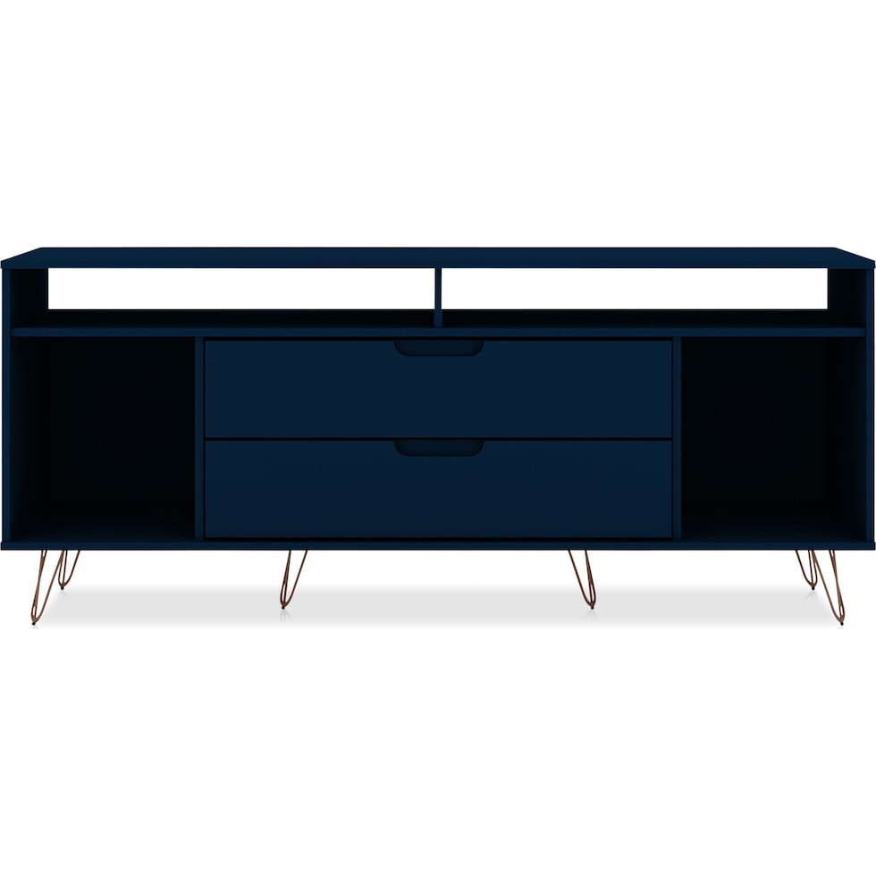 harvard blue tv stand   