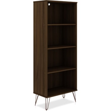 Harvard 4 Shelf Bookcase - Brown