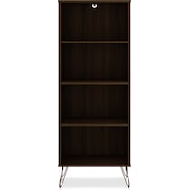harvard dark brown bookcase   