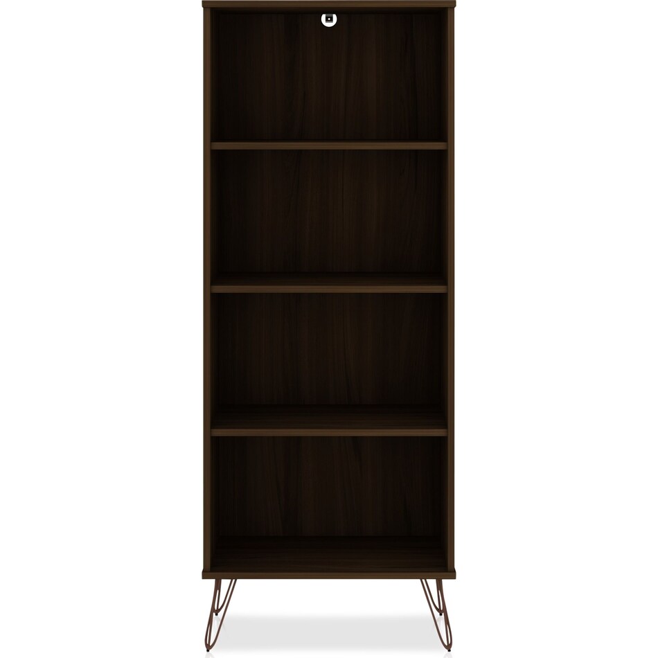 harvard dark brown bookcase   