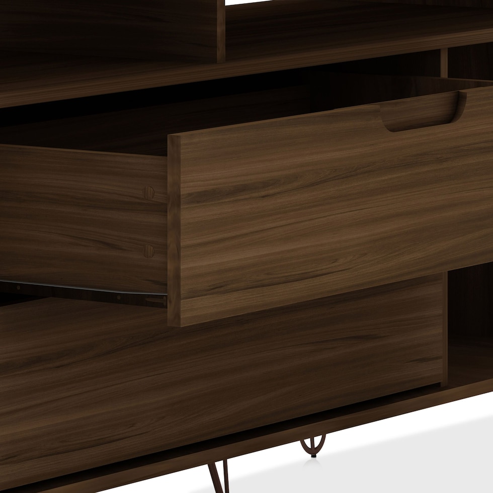 harvard dark brown tv stand   