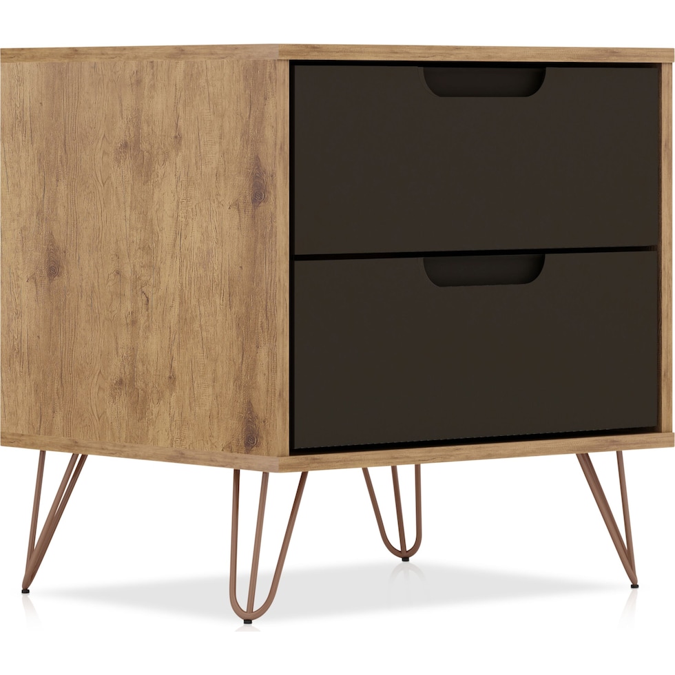 harvard gray nightstand   