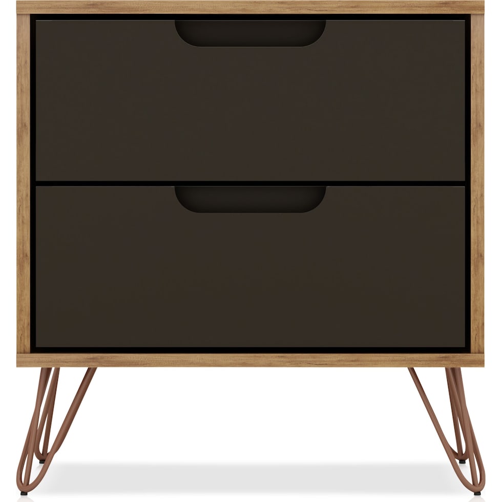 harvard gray nightstand   