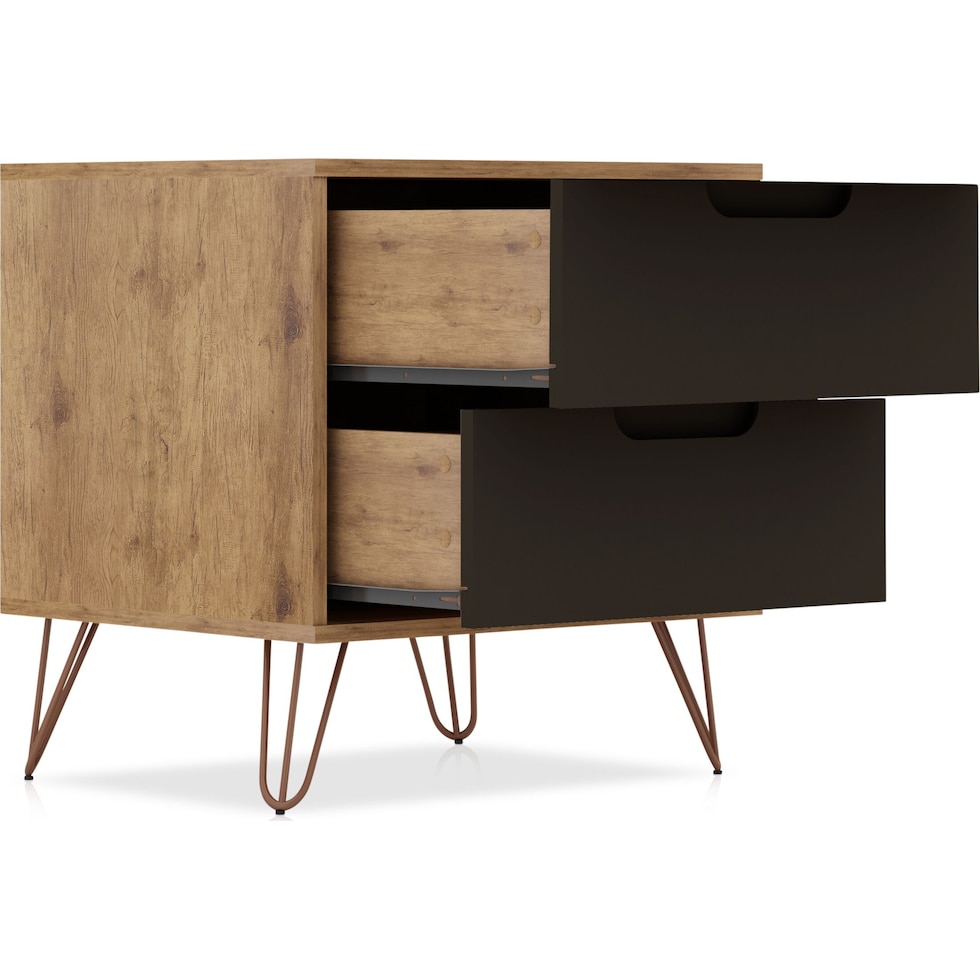 harvard gray nightstand   