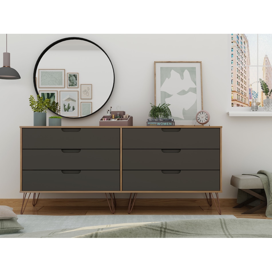 harvard natural gray dresser   