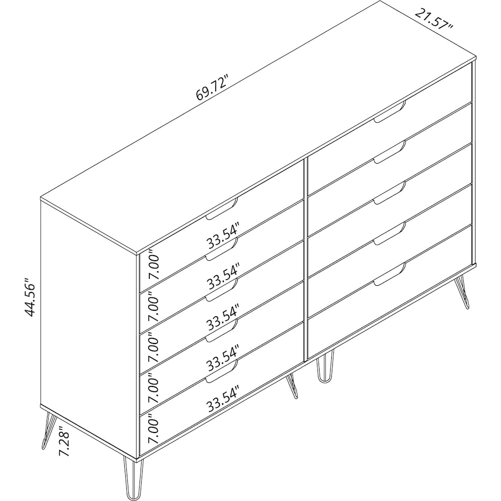 harvard natural rose dresser   