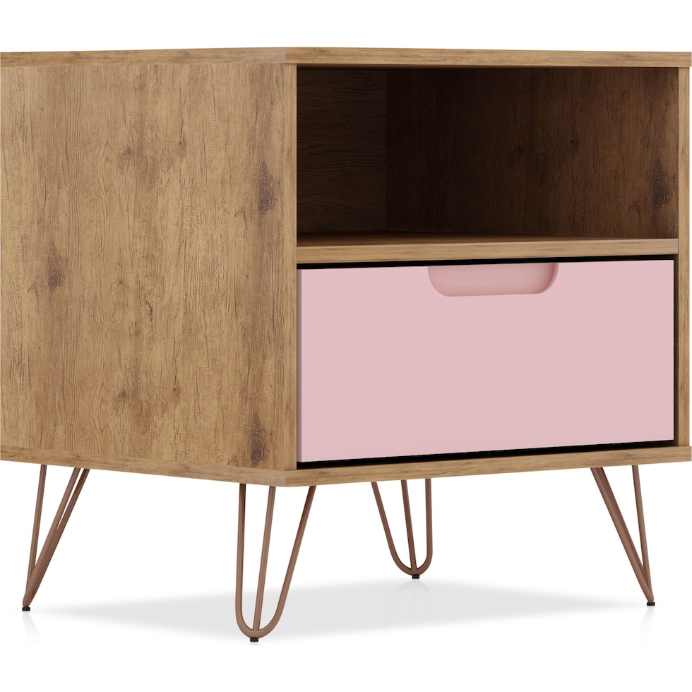 harvard natural rose nightstand   