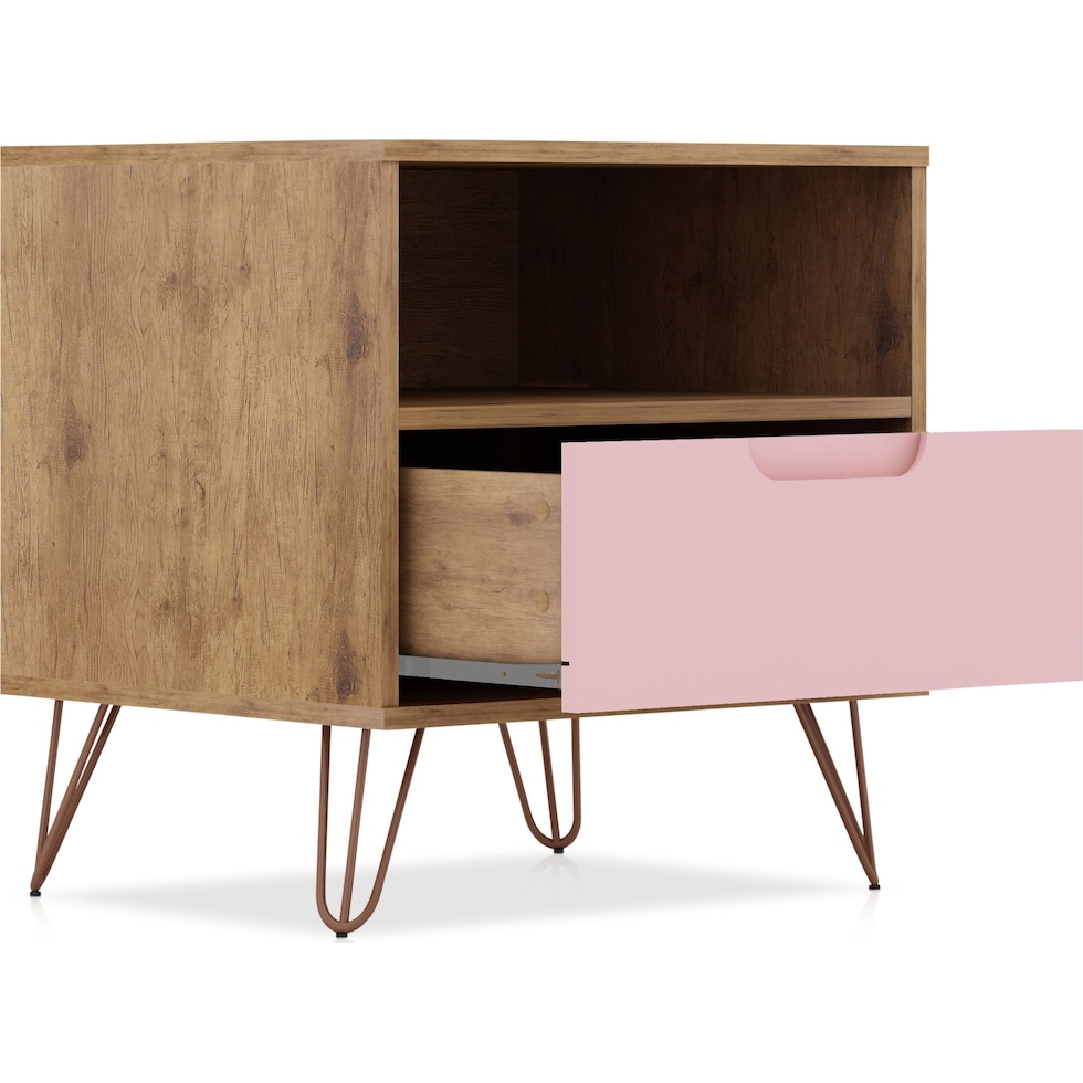harvard natural rose nightstand   