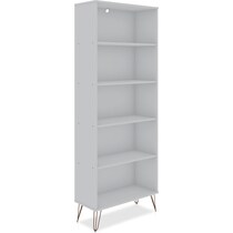 harvard white bookcase   