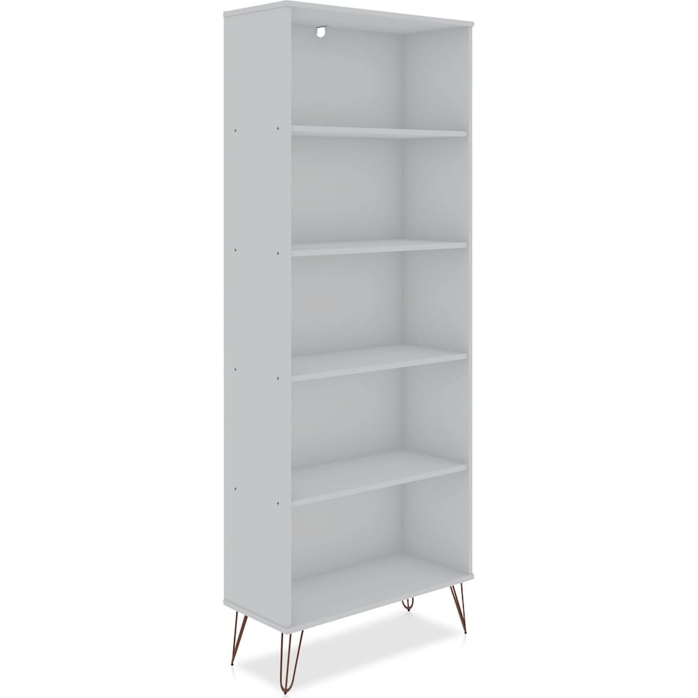 harvard white bookcase   