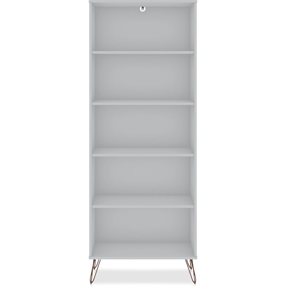 harvard white bookcase   
