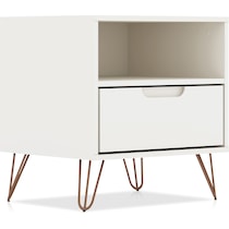 harvard white nightstand   