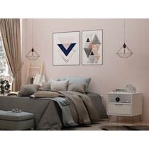 harvard white nightstand   