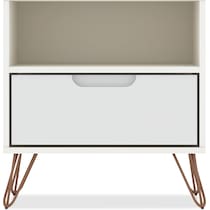 harvard white nightstand   